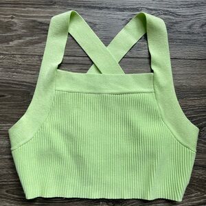 HOUSE OF HARLOW Criss Cross Back Crop Top